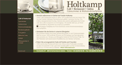 Desktop Screenshot of cafe-holtkamp.com