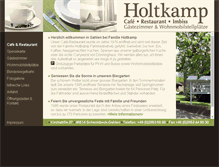 Tablet Screenshot of cafe-holtkamp.com